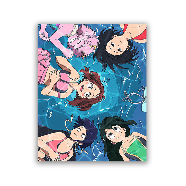 Plakat My Hero Academia Girls - dekoracyjne zdjęcie domu, obraz ścienny na płótnie, drukowane w Japonii (Anime, Cartoon, Malarstwo i kaligrafia) - Wianko - 5