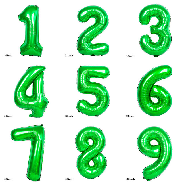 Zestaw dekoracji na imprezę urodzinową dla chłopca: balony z motywem piłki nożnej, zawiera 32 zielony numer Globe - Wianko - 7