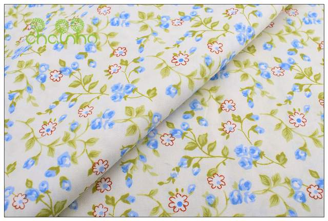 Bawełniana tkanina Chainho - gruba, miękka, nieprzezroczysta, drukowana w splot skośny - idealna do patchworkowych ubrań i DIY szycia dla dzieci - pół metra - Wianko - 21