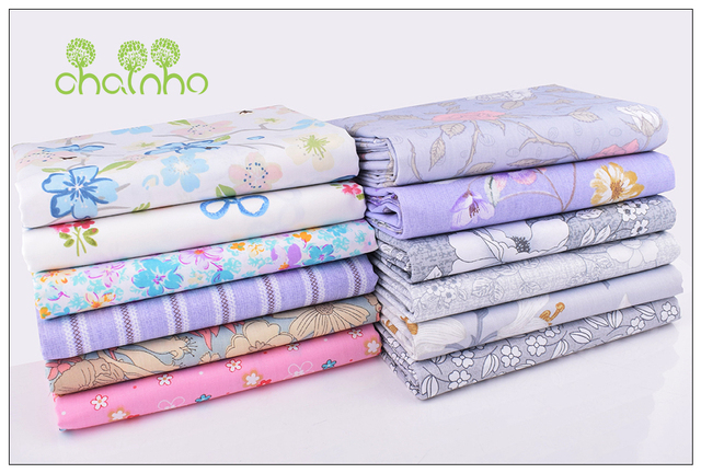 Bawełniana tkanina Chainho - gruba, miękka, nieprzezroczysta, drukowana w splot skośny - idealna do patchworkowych ubrań i DIY szycia dla dzieci - pół metra - Wianko - 1