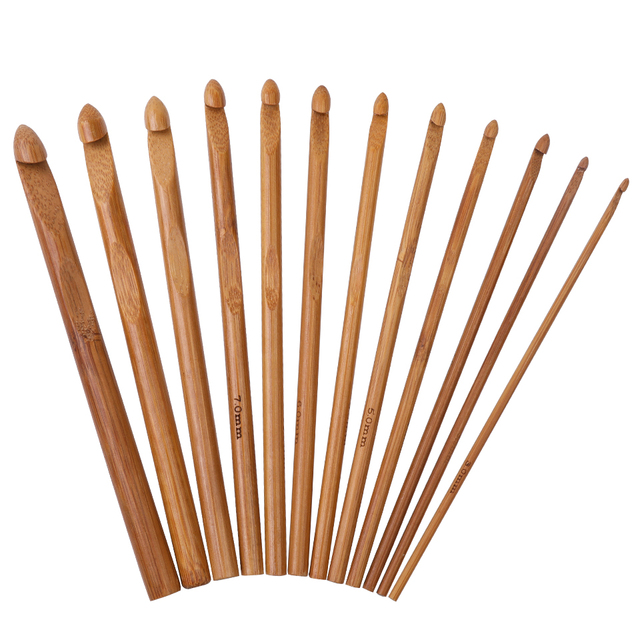 Zestaw szydełkowy z bambusa KAOBUY - narzędzia dziewiarskie do DIY i splotu, idealne do dziergania - Wianko - 1