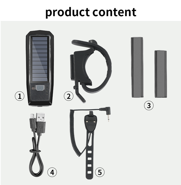 Lampa czołowa rowerowa WEST BIKING Solar Power z ładowaniem USB - Wianko - 12