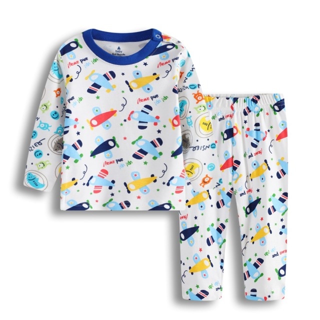 Hooyi Worm Baby Girl Zestaw Piżam 100% Bawełniany T-Shirt i Spodnie w Modnym Stylu Niemowlęcym - Wianko - 14