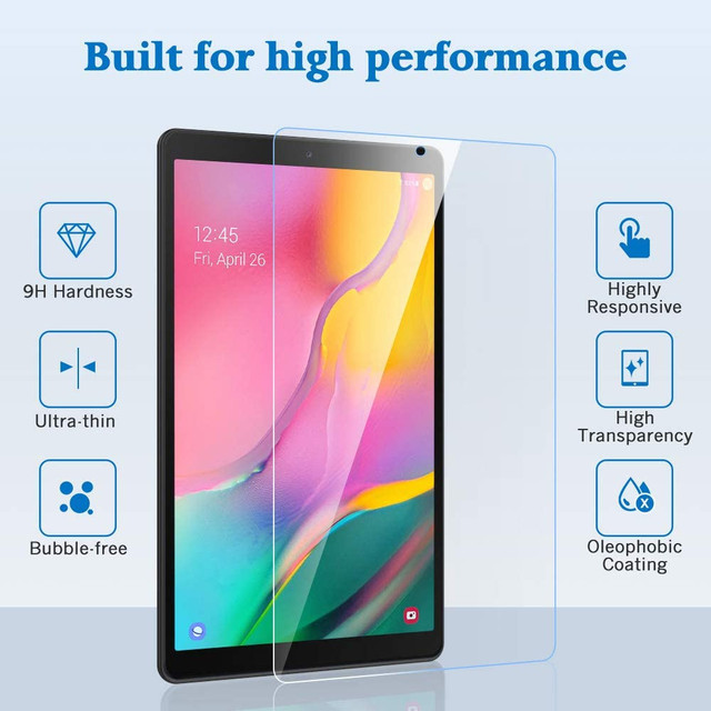 Szkło hartowane Screen Protector 9H do Samsung Galaxy Tab A 10.1 T510 T515 - Anti-scratch, bubble-free, HD folia ochronna - Wianko - 2