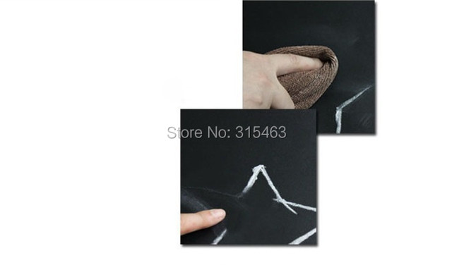 Czarna płyta naklejki ścienne Decor 45x200 cm - wymienna tablica do pisania kredą zielony biały + 5 kreda lub 1 wody długopis (Darmowa wysyłka!) - Wianko - 4