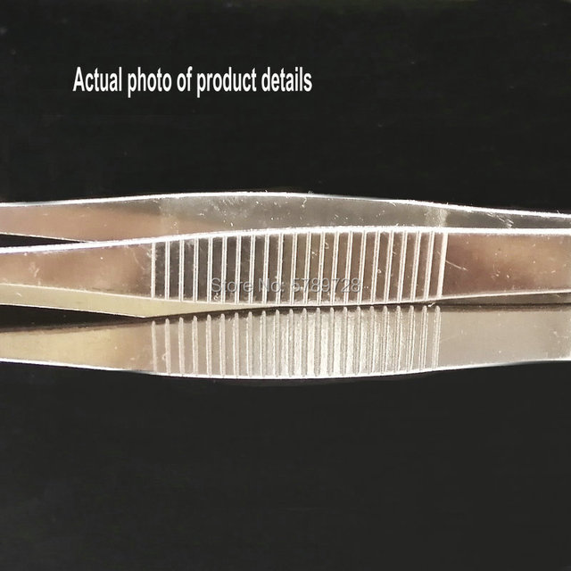 Pinceta okrągła końcówka ze stali nierdzewnej z zębami różnych długości - Wianko - 5