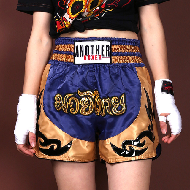 Spodenki Tajskiego Boksu Męskie Kamuflaż Kick Crossfit Patchwork Walki MMA Muay Thai - XXXL - Wianko - 4