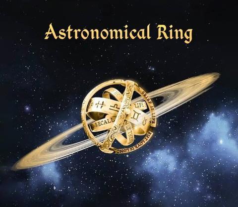 Pierścień astronomiczny z XVI wieku: piłka kosmiczna, para kochanków, rozwijający się w sferę - Wianko - 1