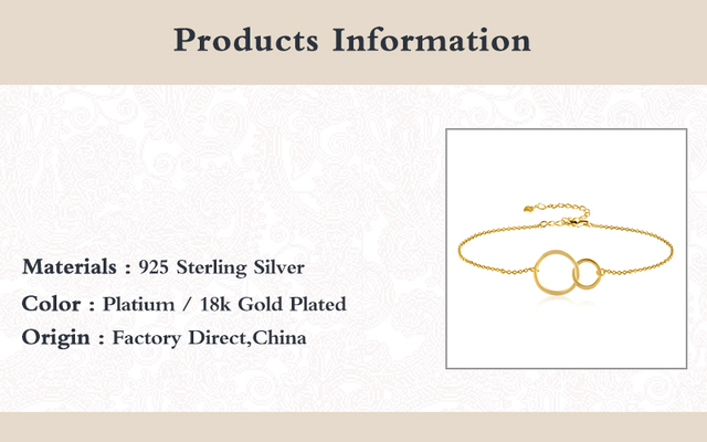 Bransoletka dwustronna z podwójnym pierścieniem w kształcie koła, wykonana ze srebra próby 925 - biżuteria dla kobiet - Wianko - 11