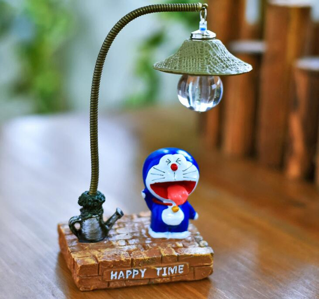 Doraemon - Ledowy nocny model figurki zabawki dla dzieci - lekka lampka nocna, idealna do dekoracji sypialni - Wianko - 12