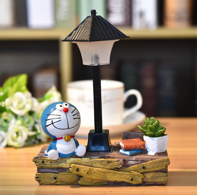 Doraemon - Ledowy nocny model figurki zabawki dla dzieci - lekka lampka nocna, idealna do dekoracji sypialni - Wianko - 6