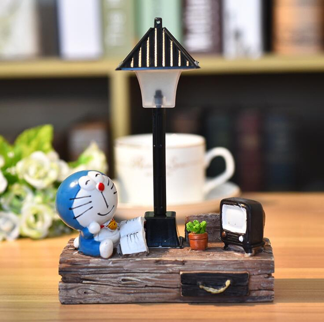 Doraemon - Ledowy nocny model figurki zabawki dla dzieci - lekka lampka nocna, idealna do dekoracji sypialni - Wianko - 9