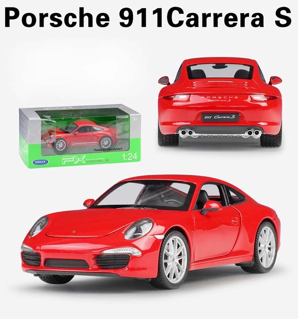 Samochód Porsche 911 Carrera S Metal 1:24, Model Wyścigowy, Zabawka Dla Dzieci, Dekoracja Kolekcji - Wianko - 2