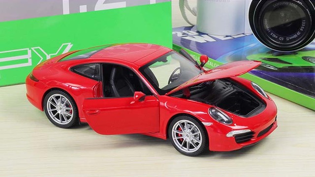Samochód Porsche 911 Carrera S Metal 1:24, Model Wyścigowy, Zabawka Dla Dzieci, Dekoracja Kolekcji - Wianko - 1