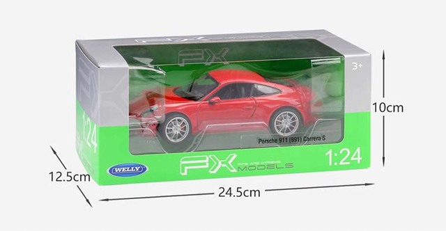 Samochód Porsche 911 Carrera S Metal 1:24, Model Wyścigowy, Zabawka Dla Dzieci, Dekoracja Kolekcji - Wianko - 11