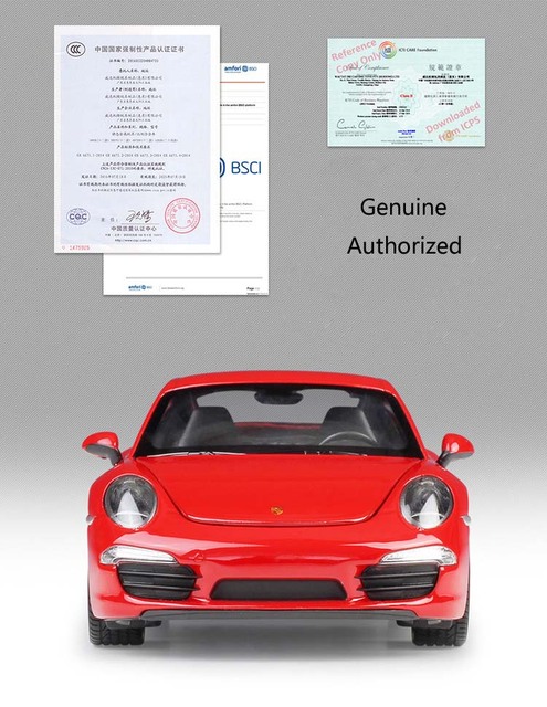 Samochód Porsche 911 Carrera S Metal 1:24, Model Wyścigowy, Zabawka Dla Dzieci, Dekoracja Kolekcji - Wianko - 9