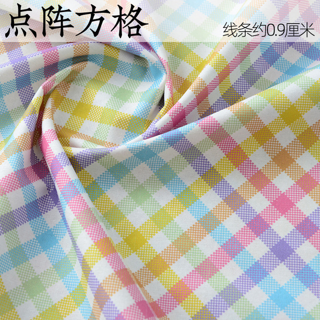 Bawełniana tkanina z cyfrowym nadrukiem kolorowych kropek do szycia - 110x50cm, idealna na ubranka dla niemowląt, dzieci - DIY Handmade - Wianko - 4