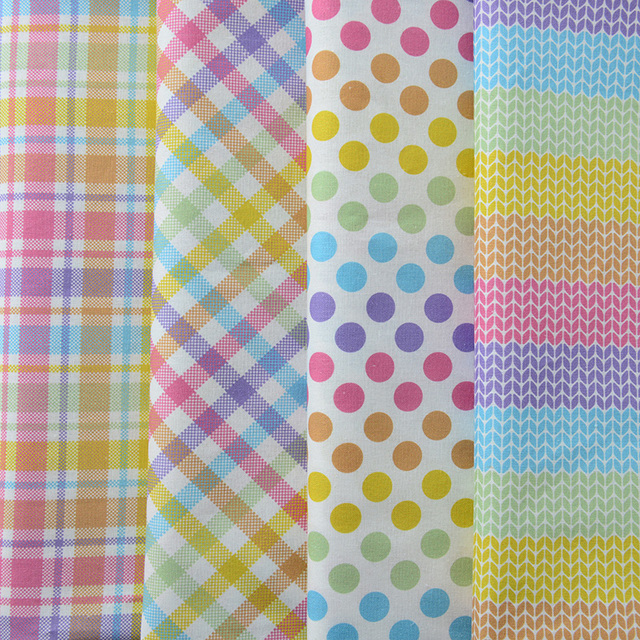 Bawełniana tkanina z cyfrowym nadrukiem kolorowych kropek do szycia - 110x50cm, idealna na ubranka dla niemowląt, dzieci - DIY Handmade - Wianko - 10