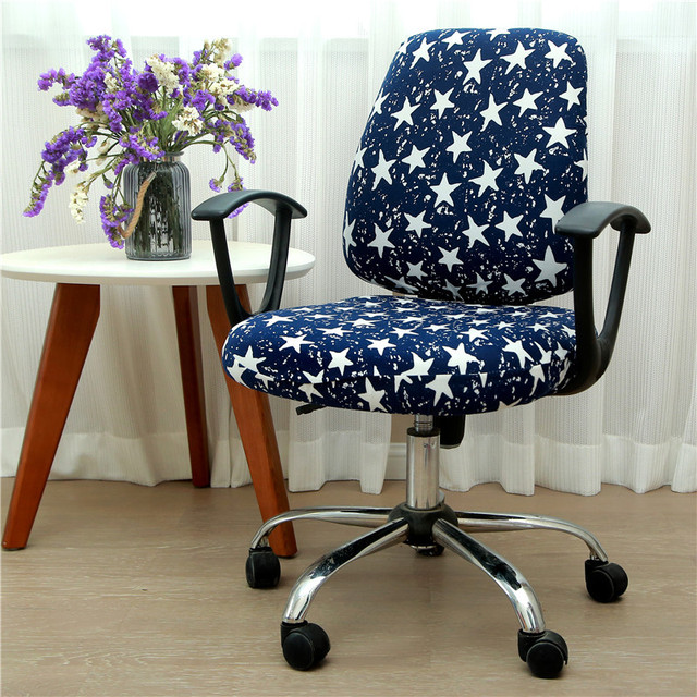 Pokrowiec elastyczny na krzesło biurowe - antypoślizgowe, obrotowe, zdejmowany (2 szt/zestaw) - Wianko - 9