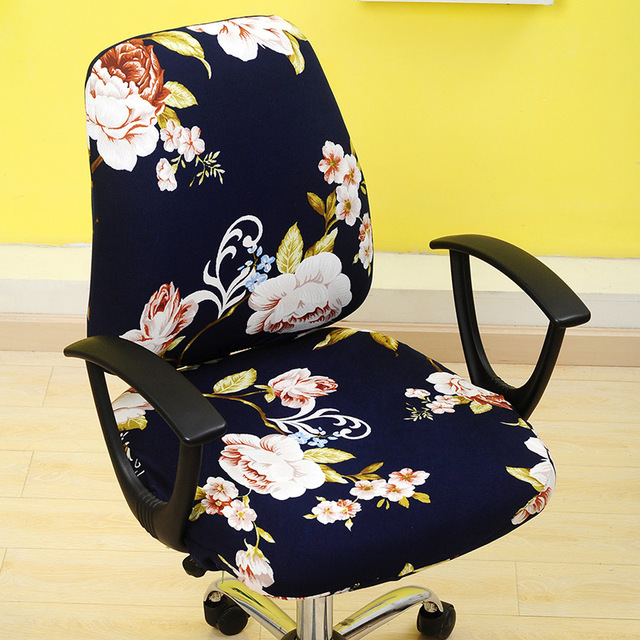 Pokrowiec elastyczny na krzesło biurowe - antypoślizgowe, obrotowe, zdejmowany (2 szt/zestaw) - Wianko - 17