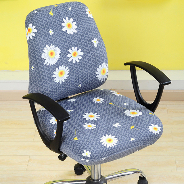Pokrowiec elastyczny na krzesło biurowe - antypoślizgowe, obrotowe, zdejmowany (2 szt/zestaw) - Wianko - 20