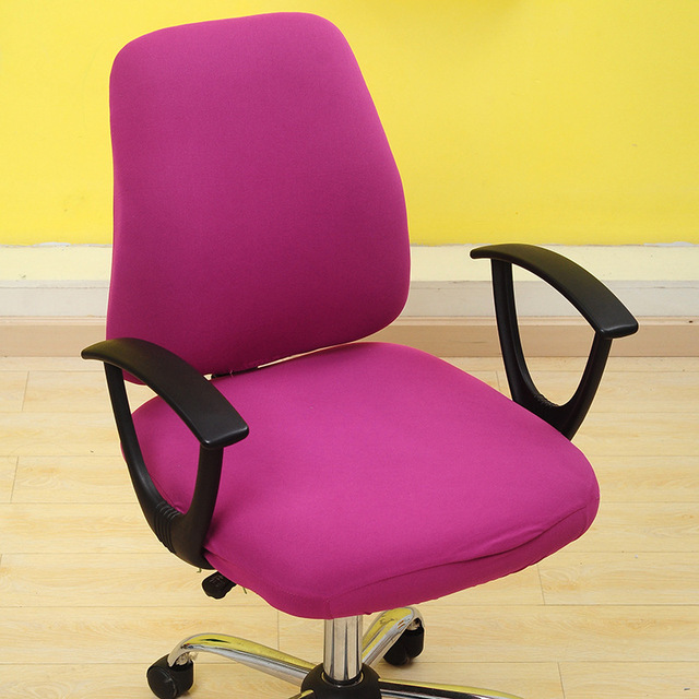 Pokrowiec elastyczny na krzesło biurowe - antypoślizgowe, obrotowe, zdejmowany (2 szt/zestaw) - Wianko - 15