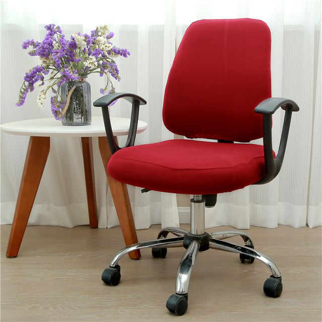 Pokrowiec elastyczny na krzesło biurowe - antypoślizgowe, obrotowe, zdejmowany (2 szt/zestaw) - Wianko - 10
