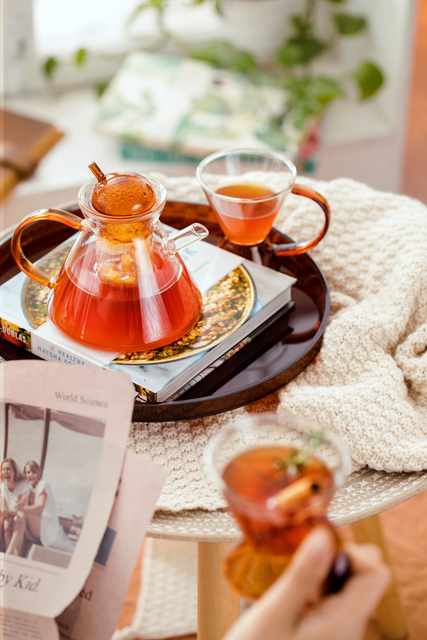 Dzbanek na herbatę Nordic, szklany, ciepło odporny, pojemnik na napoje z filtrem, czajniczek z filiżanką - Wianko - 9