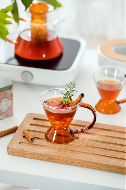 Dzbanek na herbatę Nordic, szklany, ciepło odporny, pojemnik na napoje z filtrem, czajniczek z filiżanką - Wianko - 4