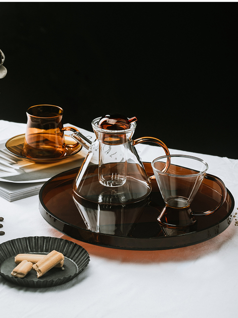 Dzbanek na herbatę Nordic, szklany, ciepło odporny, pojemnik na napoje z filtrem, czajniczek z filiżanką - Wianko - 13