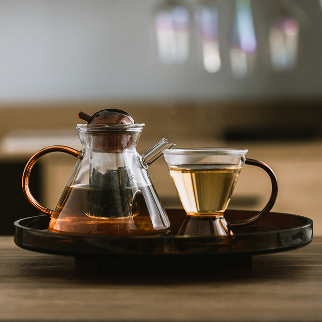 Dzbanek na herbatę Nordic, szklany, ciepło odporny, pojemnik na napoje z filtrem, czajniczek z filiżanką - Wianko - 24