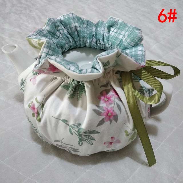 Przykrycie na czajnik z koreańskim stylem domowym: utrzymuje ciepło, chroni przed kurzem, pikowana, bawełniana osłona - Wianko - 8