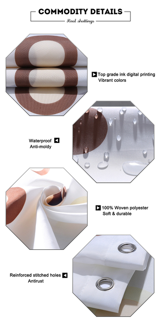 Zasłona prysznicowa wodoodporna 180x200cm z geometrycznym wzorem paski 3D (12 sztuk) - Wianko - 5