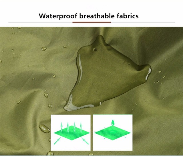 Wodoodporna pokrywa plecak pakiet kamuflaż odkryty 50-60L w zielonym wojskowym kolorze - idealna do polowania, campingu, kolarstwa, pieszych wycieczek i wędkowania - Wianko - 8