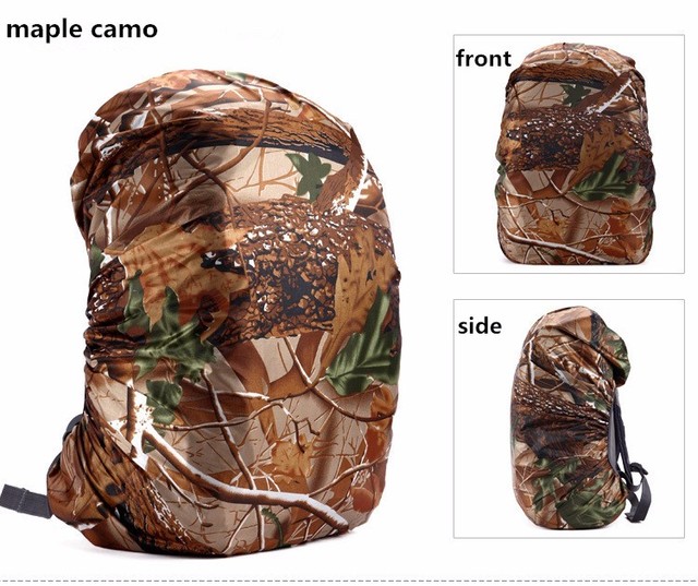 Wodoodporna pokrywa plecak pakiet kamuflaż odkryty 50-60L w zielonym wojskowym kolorze - idealna do polowania, campingu, kolarstwa, pieszych wycieczek i wędkowania - Wianko - 10