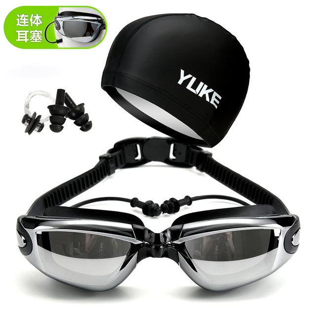 Okulary pływackie HD Anti-Fog UV z regulacją pasów, dla dorosłych, na receptę - Wianko - 10