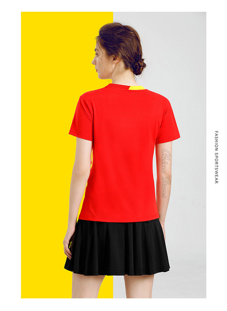 Damskie koszulki tenisowe z spódniczką - odzież sportowa do tenisa stołowego i badmintona - Wianko - 27