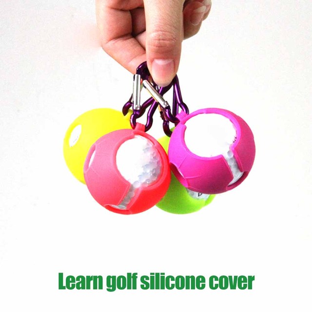 Silikonowy uchwyt na piłkę golfową z kulką do przechowywania bagażu z aluminiowym hakiem - Wianko - 4
