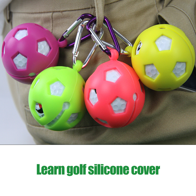 Silikonowy uchwyt na piłkę golfową z kulką do przechowywania bagażu z aluminiowym hakiem - Wianko - 6