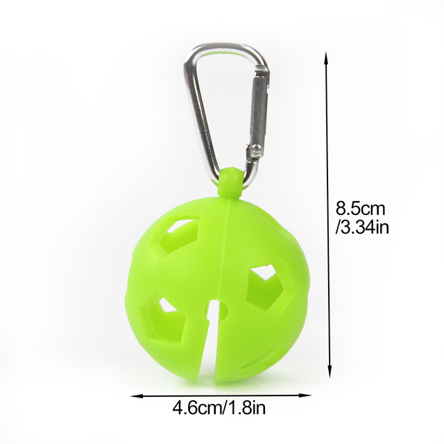 Silikonowy uchwyt na piłkę golfową z kulką do przechowywania bagażu z aluminiowym hakiem - Wianko - 2