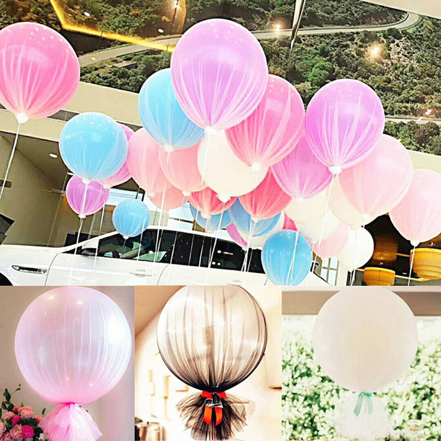 Jasne, nadmuchiwane gigantyczne balony lateksowe 36 Cali na urodziny i ślub - 1 sztuka - Wianko - 3