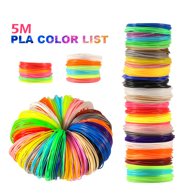 Plastik do długopisu 3D PLA 1.75mm - 5 metrów, czarne i białe filamenty - Wianko - 2