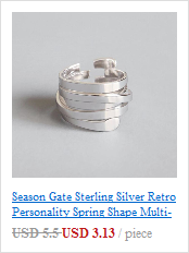 Pierścień otwarty z regulowanym rozmiarem, wykonany ze srebra 925, w stylu punk retro z żywym smokiem (SR190) - Wianko - 23