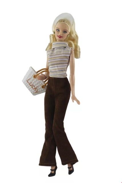 1:6 Niebieska koszula, czarna spódnica, torba - ubranka dla lalek BJD na ubrania Barbie 11.5 - Wianko - 12
