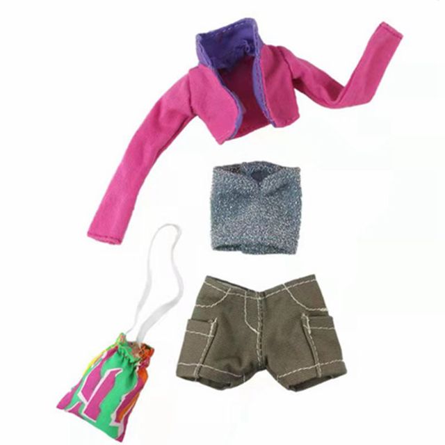 1:6 Niebieska koszula, czarna spódnica, torba - ubranka dla lalek BJD na ubrania Barbie 11.5 - Wianko - 10