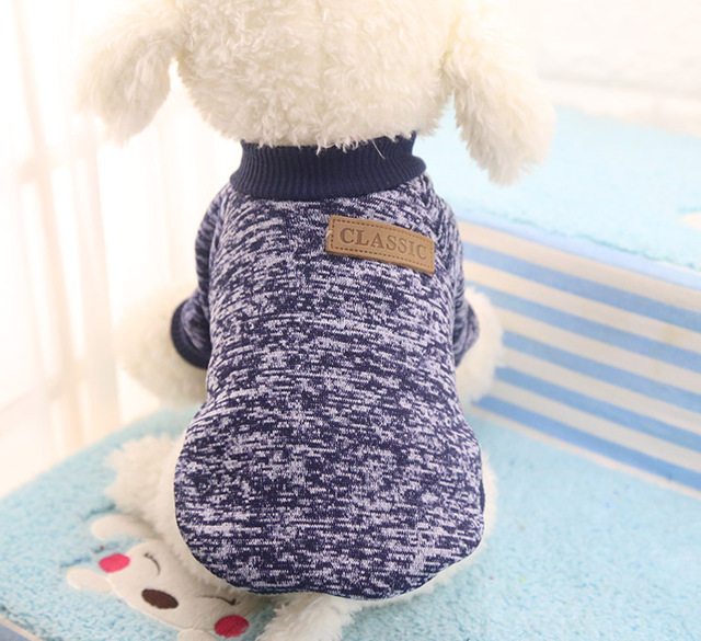 Płaszcz jesienny/wiosenny dla psów 2020: miękka bawełniana odzież dla zwierząt – ciepłe kurtki sweter – piękny i klasyczny produkt - Wianko - 5