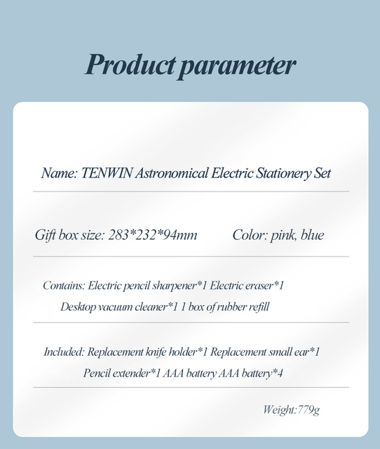 Elektryczna temperówka Tenwin z odkurzaczem - gumka, zestaw do rysowania i szkicowania - Wianko - 12
