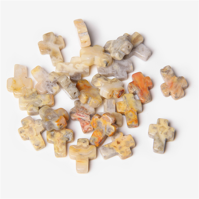 Kamienie naturalne koraliki agaty do wyrobu biżuterii DIY - 10 szt - Wianko - 31