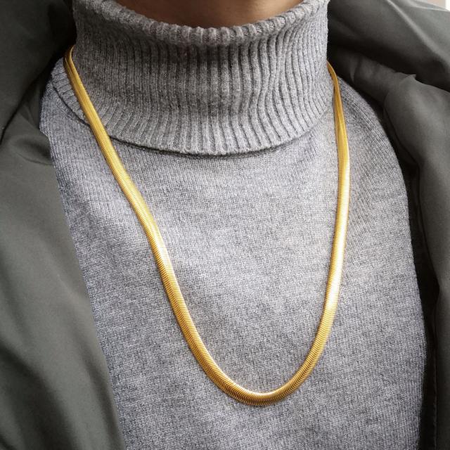 Naszyjnik łańcuszkowy złoty kolor, 6mm, długość 24,8 cala - hip-hopowy styl, idealny dla mężczyzn i kobiet jako prezent biżuteryjny - Wianko - 18