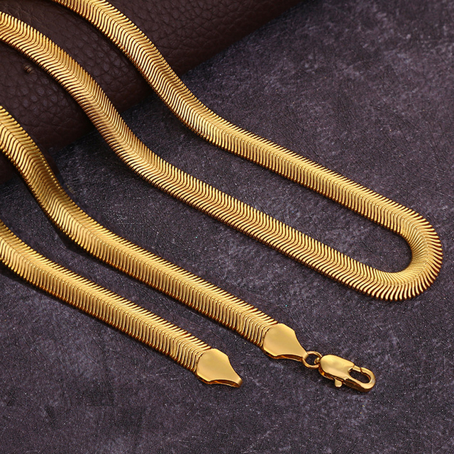 Naszyjnik łańcuszkowy złoty kolor, 6mm, długość 24,8 cala - hip-hopowy styl, idealny dla mężczyzn i kobiet jako prezent biżuteryjny - Wianko - 19